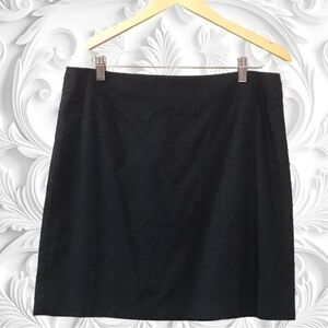 NWT Loft Black Cotton Mini Skirt Size 10